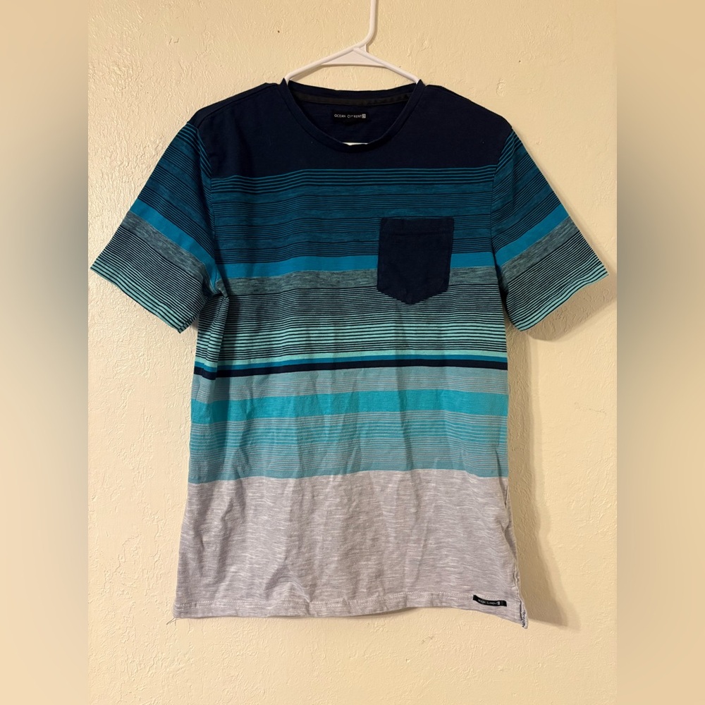 Ocean Current Men's Blue Gradient Tee Size: L